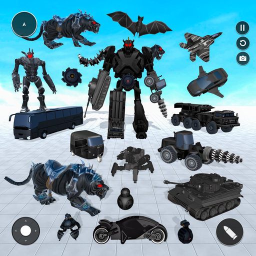 Flying Tiger Robot Car Game 3D