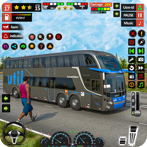 Coach bus het rijden bus spel