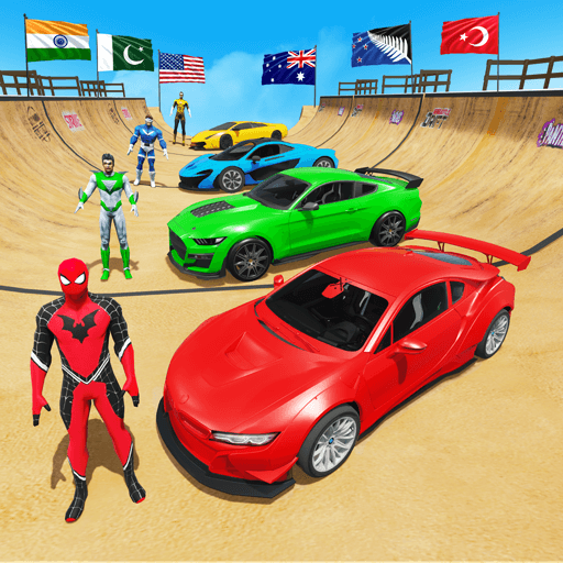 Superhero Car Games: Car Stunt