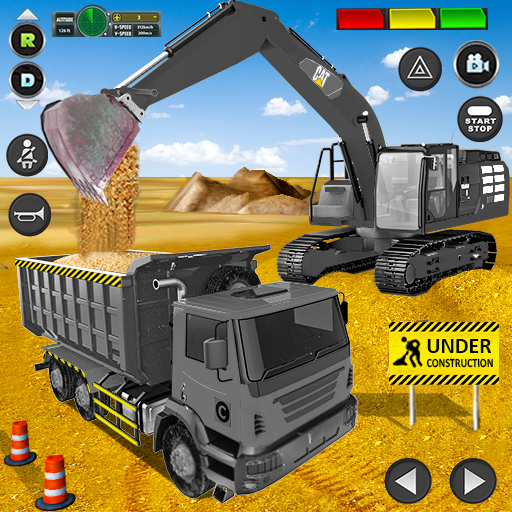 excavadora construcción sim 3d