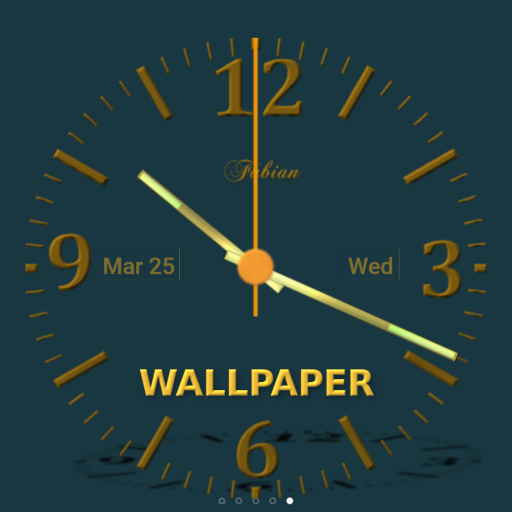 Nice Night Clock Wallpaper