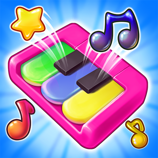 Piano anak: game musik, lagu