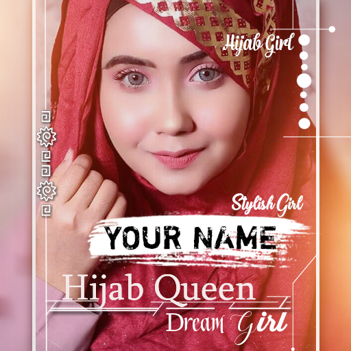 Hijab Girl Name DP Maker 2024