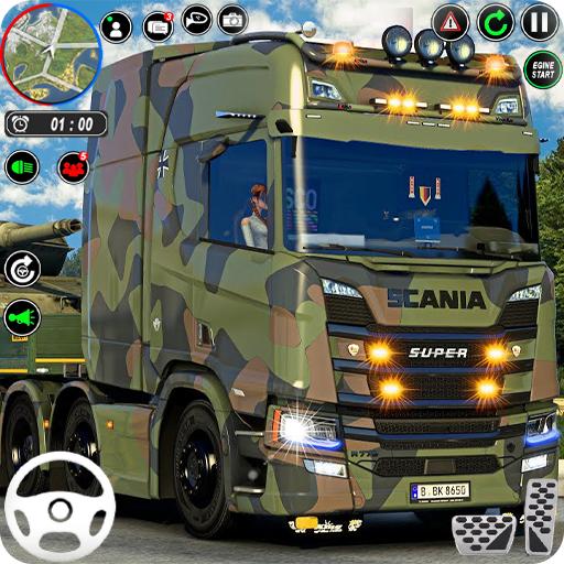 Armia Ciężarówka Ładunek 3d