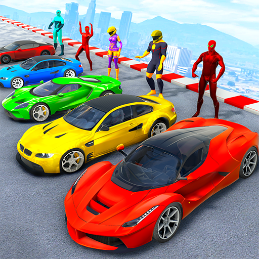 Superhero Game: Ramp Car Stunt