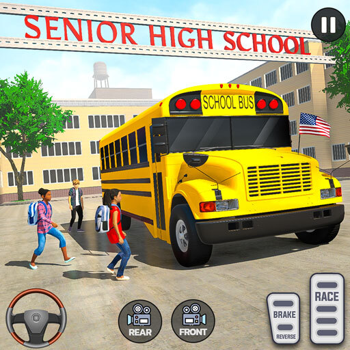 trò chơi xe buýt trường học 3d