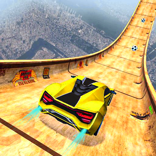 Mobil Stunt Mobil Mega Ramp