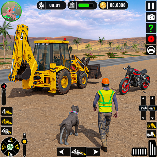 砂掘削機ゲーム JCB ダンパー