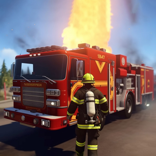 Firefighter Truck Game 3D