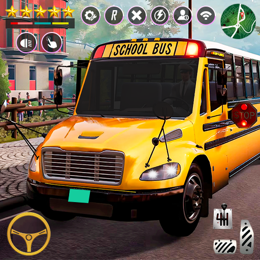 autobús escolar de la ciudad