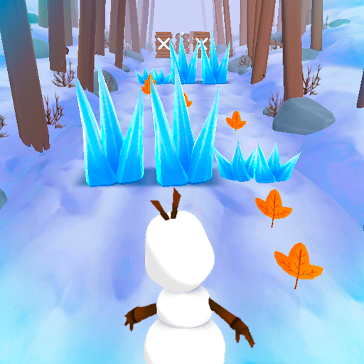 Snowman Rush: Frozen run