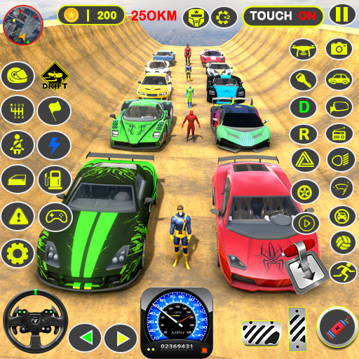 GTカースタント - ランプカーゲーム