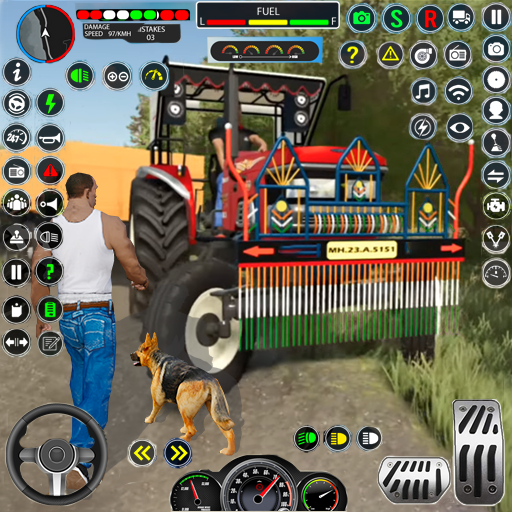 拖拉機耕作：農用拖拉機