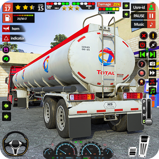 重的 油 货物 卡车 游戏 3D