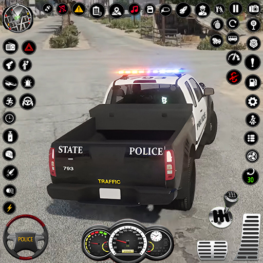 警察のバンを追いかけるゲーム- Police Car