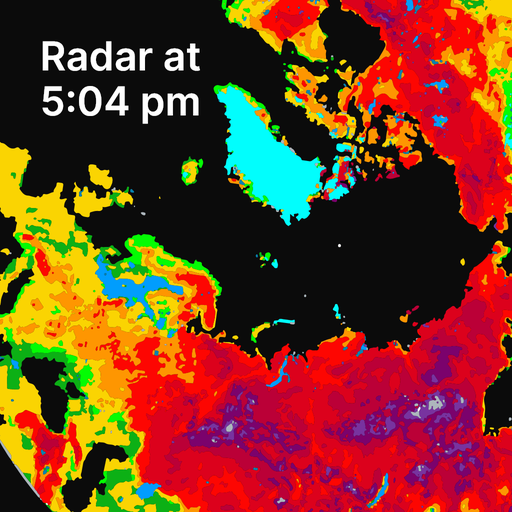 Tempo agora: radar e previsão