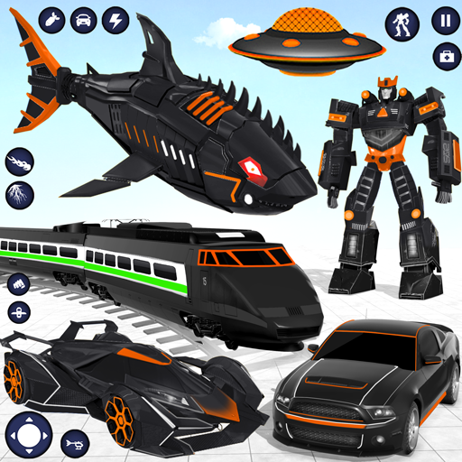 Shark Robot Car Transform Game119