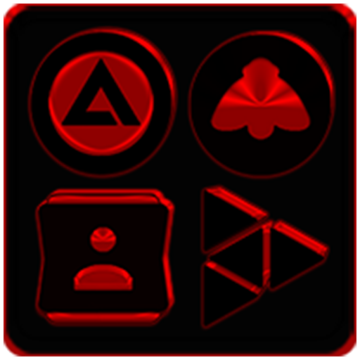 Black and Red Icon Pack