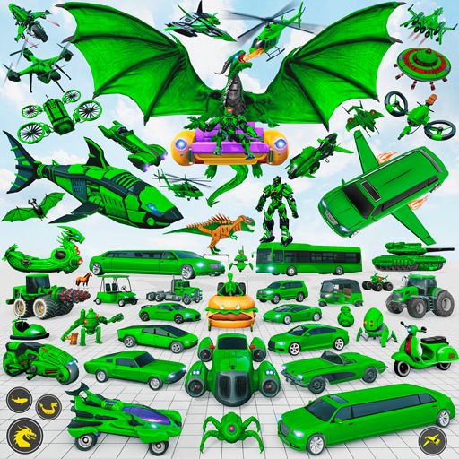 Jeu de voiture robot dragon