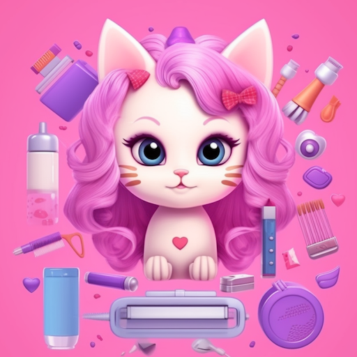 Idle Cat Makeover: Salon Game