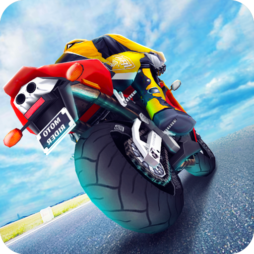 Мотоциклист Moto Highway Rider