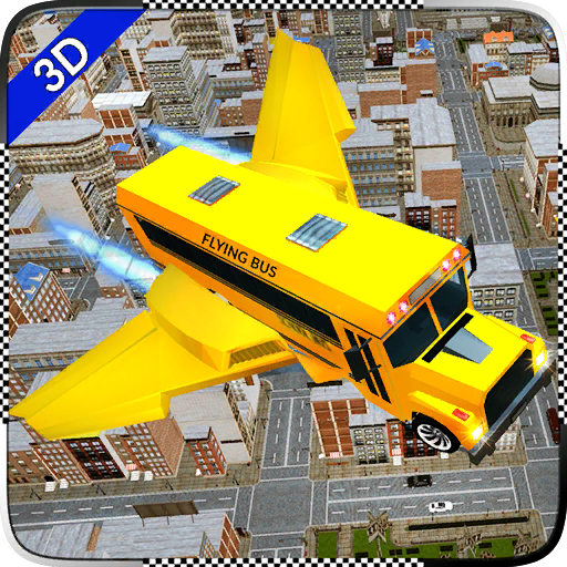 US Flying Bus Driving Game