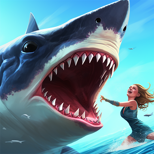 لعبة صيد القرش الأبيض الغاضب