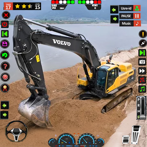 jcb 游戏驾驶挖掘机 3d