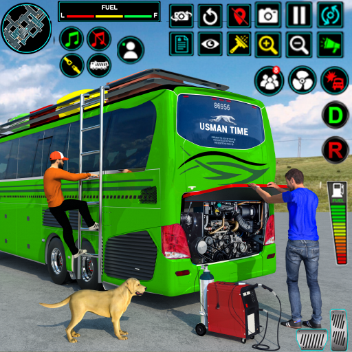 الهندي حافلة قيادة ألعاب 3D