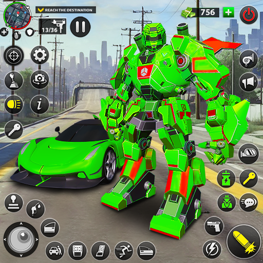 राक्षस हीरो रोबोट कार गेम