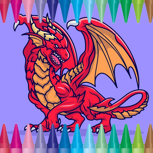 Mythical Dragon Coloring Book