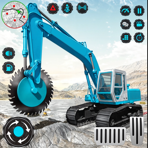 Heavy Excavator Rock Mining