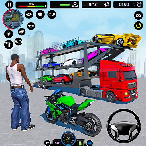 車 トランスポーター トラック 3D ゲーム