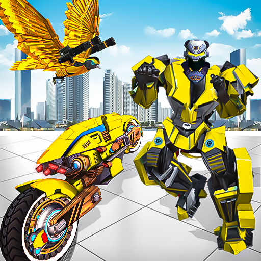 Pigeon Robot Bike Transform 3D