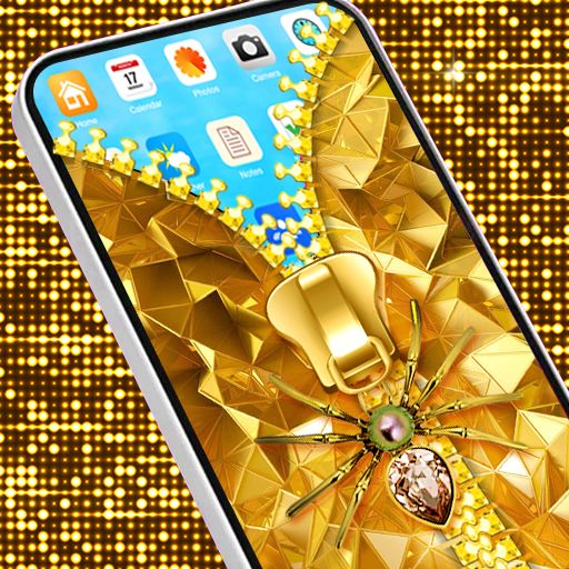 Gold Zipper Screen Lock