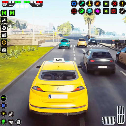 Jeu de simulation de taxi fou