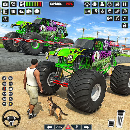 Derby Monster Truck Stunt Game