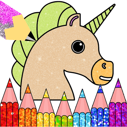 Glitter Horse Pony Coloring