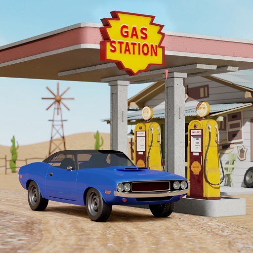 Gas Station autokerkhof Sim