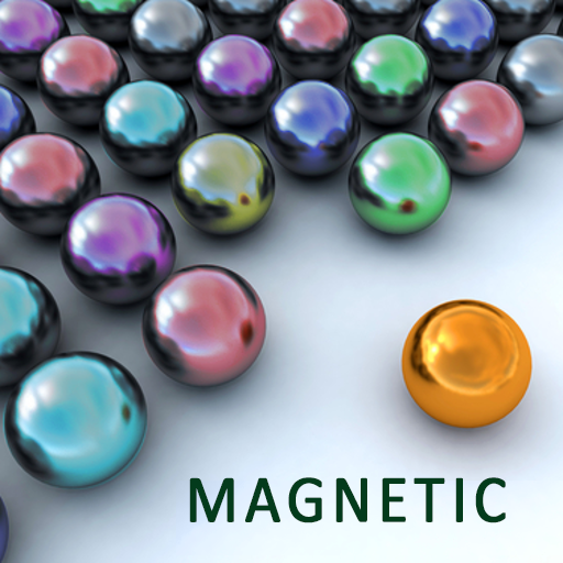 Magnetic balls puzzle game