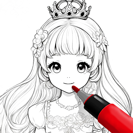 Color ASMR: Princess Coloring