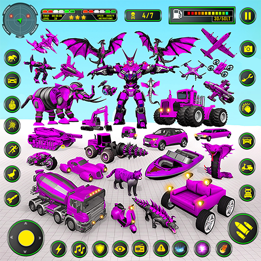 Jeu de robot animal éléphant