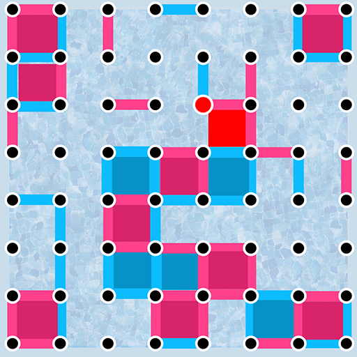 Dots and Boxes Brettspiel.