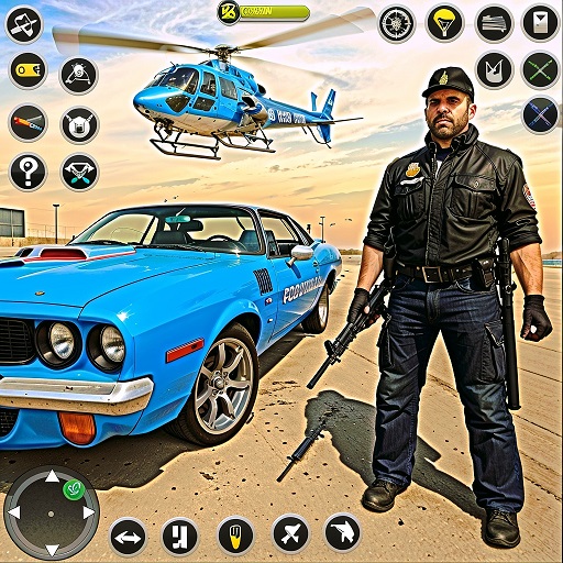 juego de coche de policia