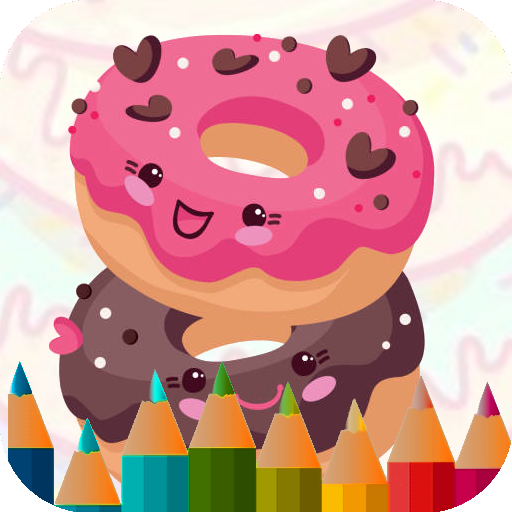 sweet donut coloring game
