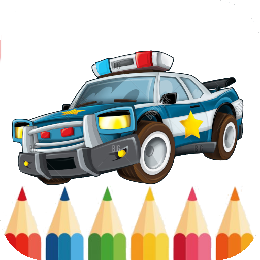 colorir carro de polícia