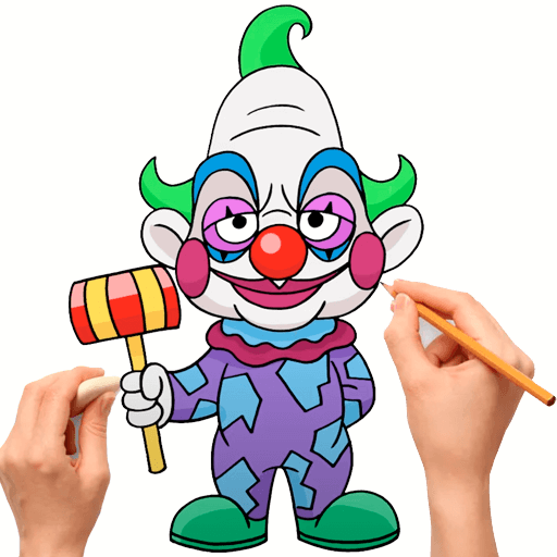 How to draw killer klowns