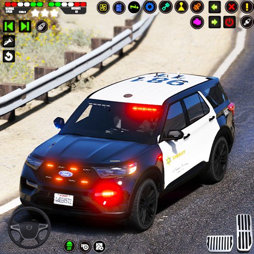 police voiture patrouille 3d