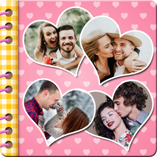 Love Photo Scrapbook Collage: 