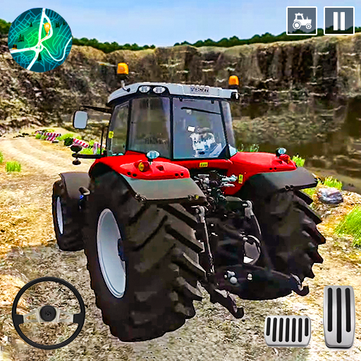 Big Tractor Farming Games 2024